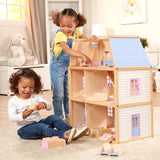Wooden Multi-Level Dollhouse A2
