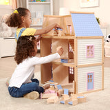 Wooden Multi-Level Dollhouse A2