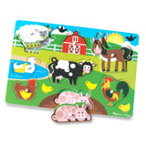 Wooden Peg Puzzle 4-Pack – Vehicles, Farm, Safari, Pets D0