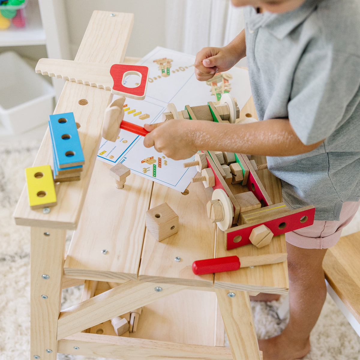 Wooden Project Workbench S2