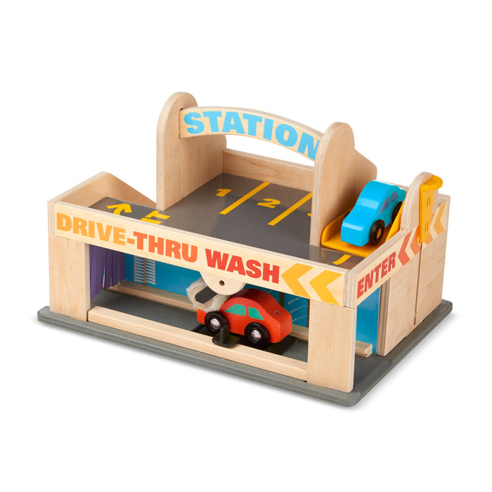 Wooden Service Station Parking Garage O4