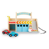 Wooden Service Station Parking Garage O4