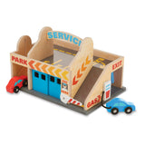 Wooden Service Station Parking Garage O4
