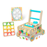 Wooden Shape Sorting Grocery Cart W4