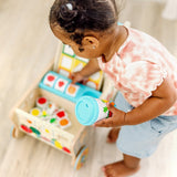 Wooden Shape Sorting Grocery Cart W4