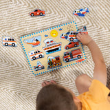 Wooden Sound Puzzle 2-Pack – Farm Animals, Vehicles T0