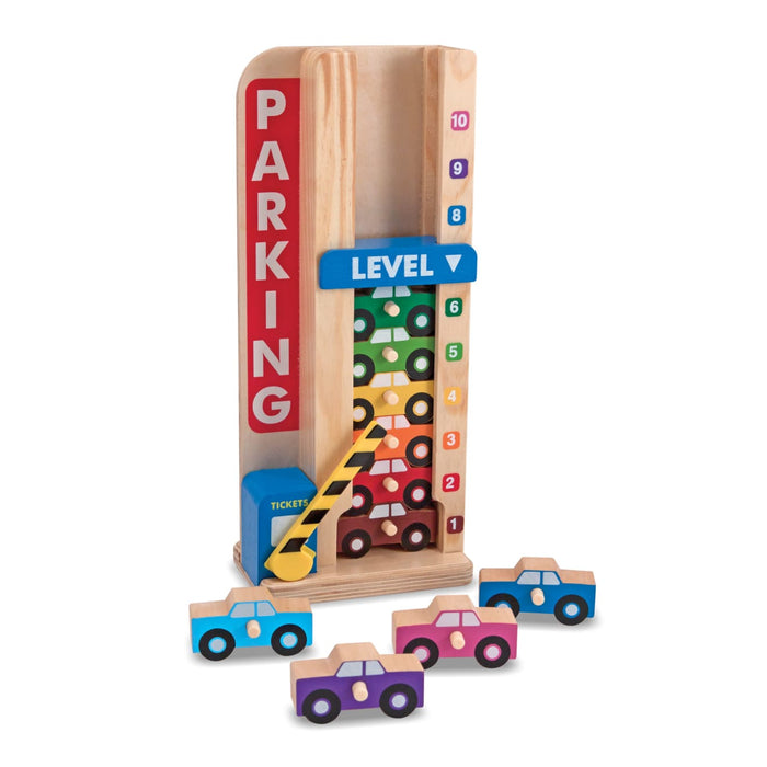 Wooden Stack & Count Parking Garage J7