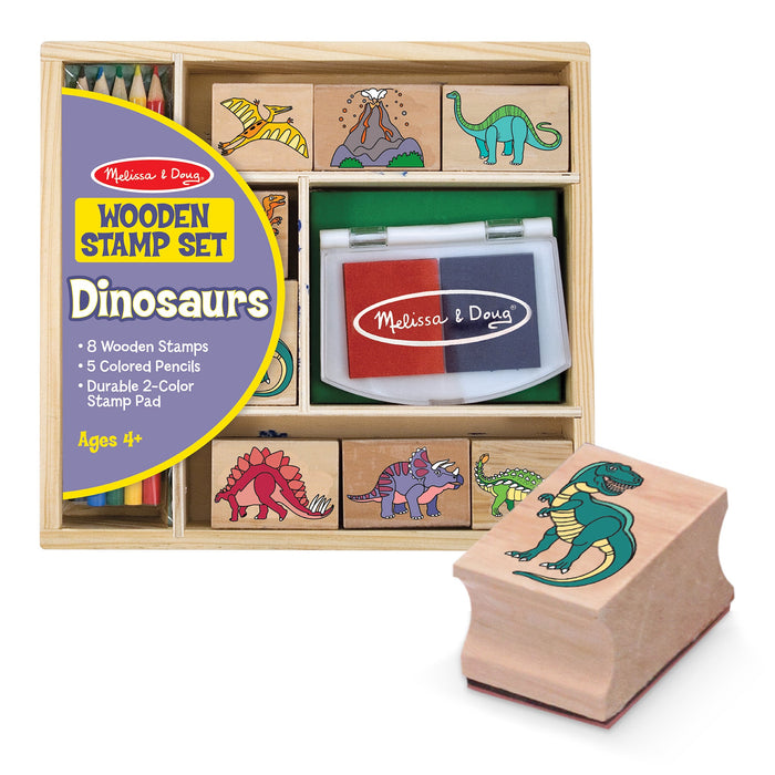 Wooden Stamp Set - Dinosaurs Q3