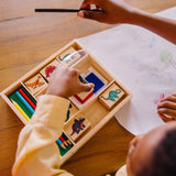 Wooden Stamp Set - Dinosaurs Q3