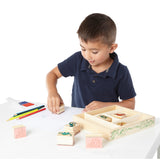 Wooden Stamp Set - Dinosaurs Q3