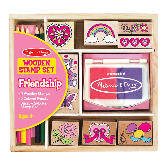 Wooden Stamp Set - Friendship S9