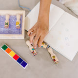 Wooden Stamp Set - Happy Handles C5