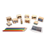 Wooden Stamp Set - Horses P0