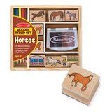 Wooden Stamp Set - Horses S8