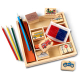 Wooden Stamp Set - Vehicles A9