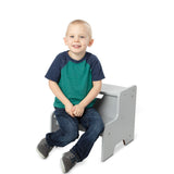 Wooden Step Stool – Gray N9