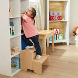 Wooden Step Stool - Natural J1