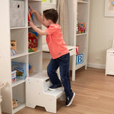 Wooden Step Stool - White A0