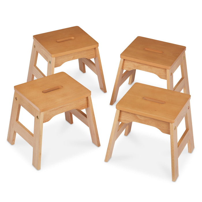 Wooden Stools – Set of 4 D1