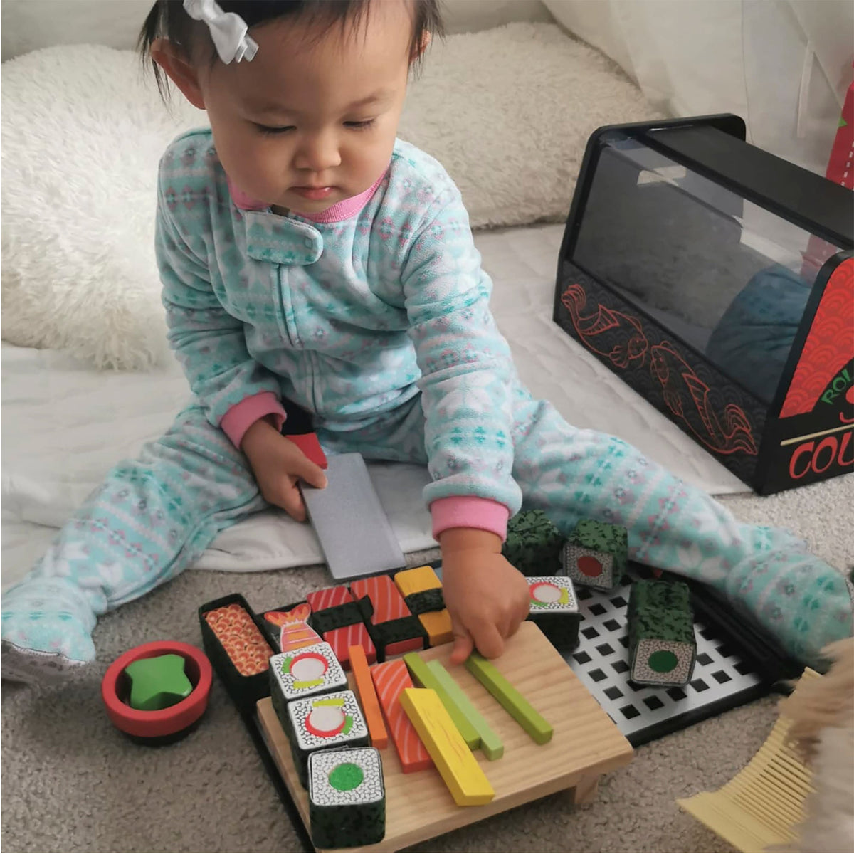 Wooden Sushi Slicing Play Set U2