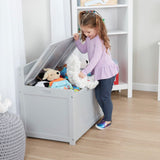 Wooden Toy Chest (Gray) S1