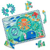 Wooden Underwater Gear Puzzle – 18 Pieces L8