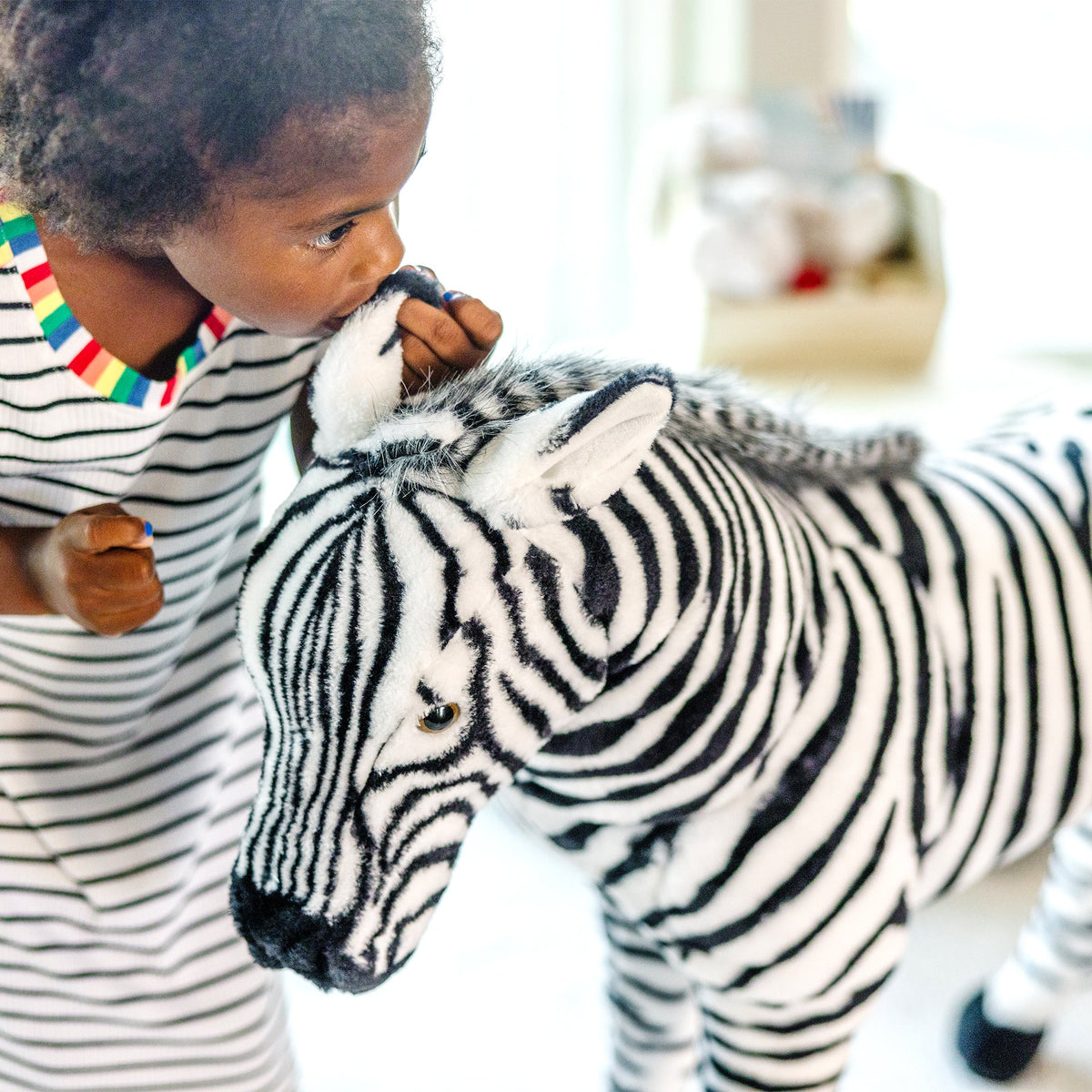 Zebra Lifelike Plush Stuffed Animal I1