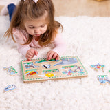 Zoo Animals Sound Puzzle - 8 Pieces N0