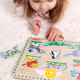 Zoo Animals Sound Puzzle - 8 Pieces N0