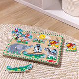 Zoo Animals Sound Puzzle - 8 Pieces N0